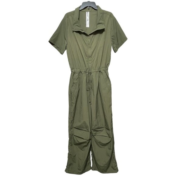 Fabletics Woven Flight Suit‎ in Utility Green XL - Picture 12 of 12